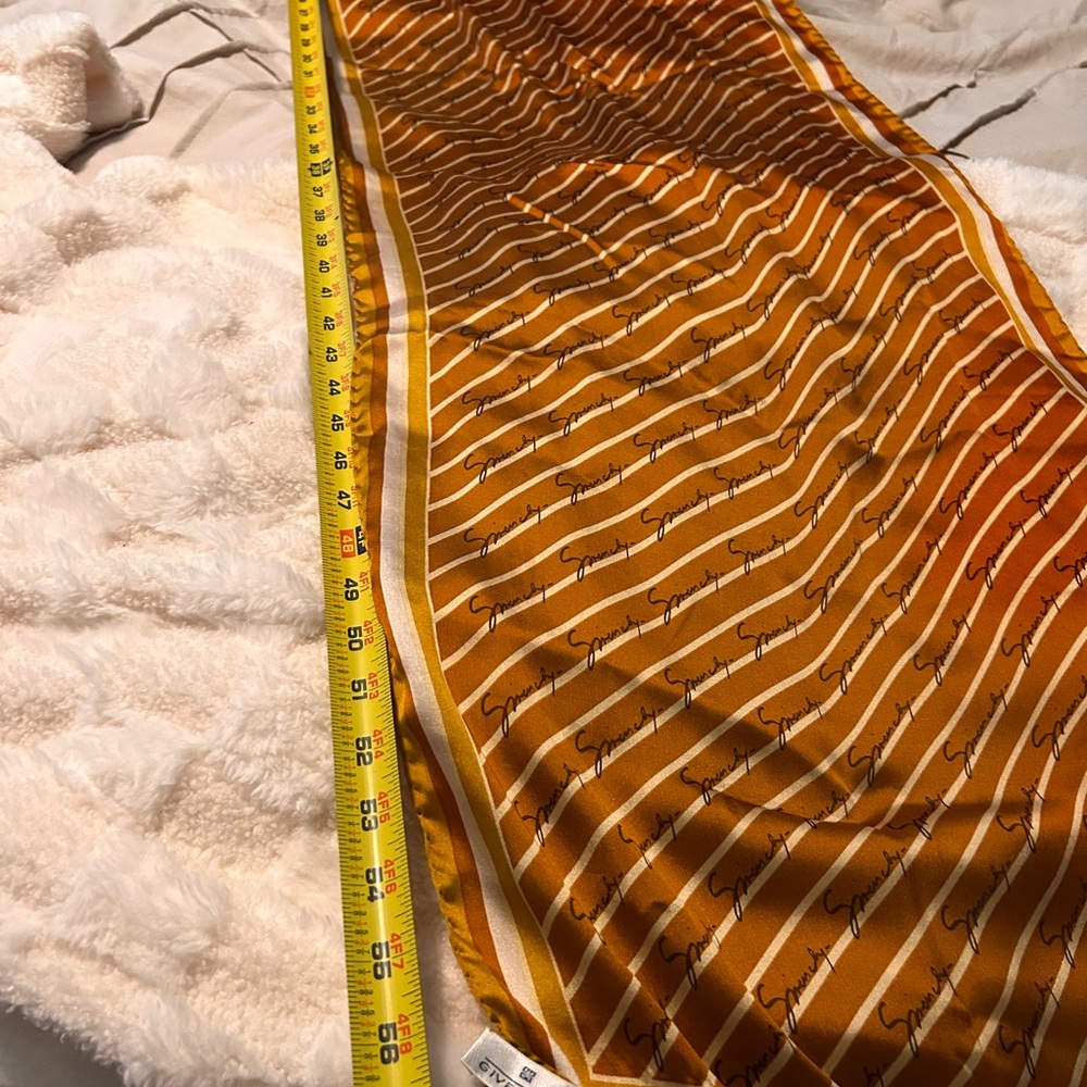 Givenchy Brownish Orange and Cream Neckerchief Scarf - Picture 4 of 5